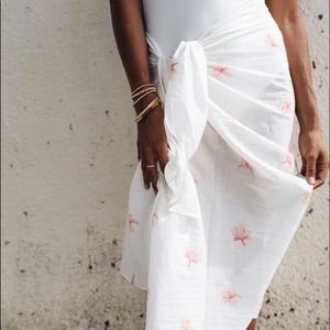 Coco Moon Hawaii Plumeria Pareo Sarong Kuau Wrap Cover Up 🌺